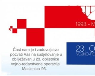 Poziv na predavanje HDCDR-a u povodu obilježavanja VRO Maslenica `93.